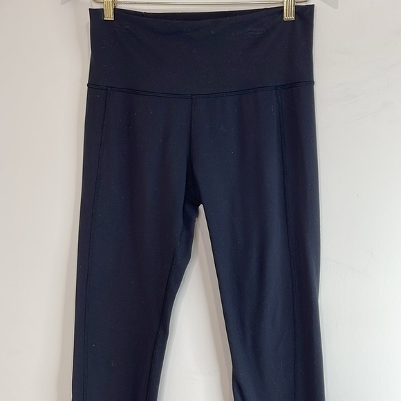 Lululemon Skinny Groove Pant II Full-On Luon (Roll Down) Black High Waisted 6 - Picture 3 of 8